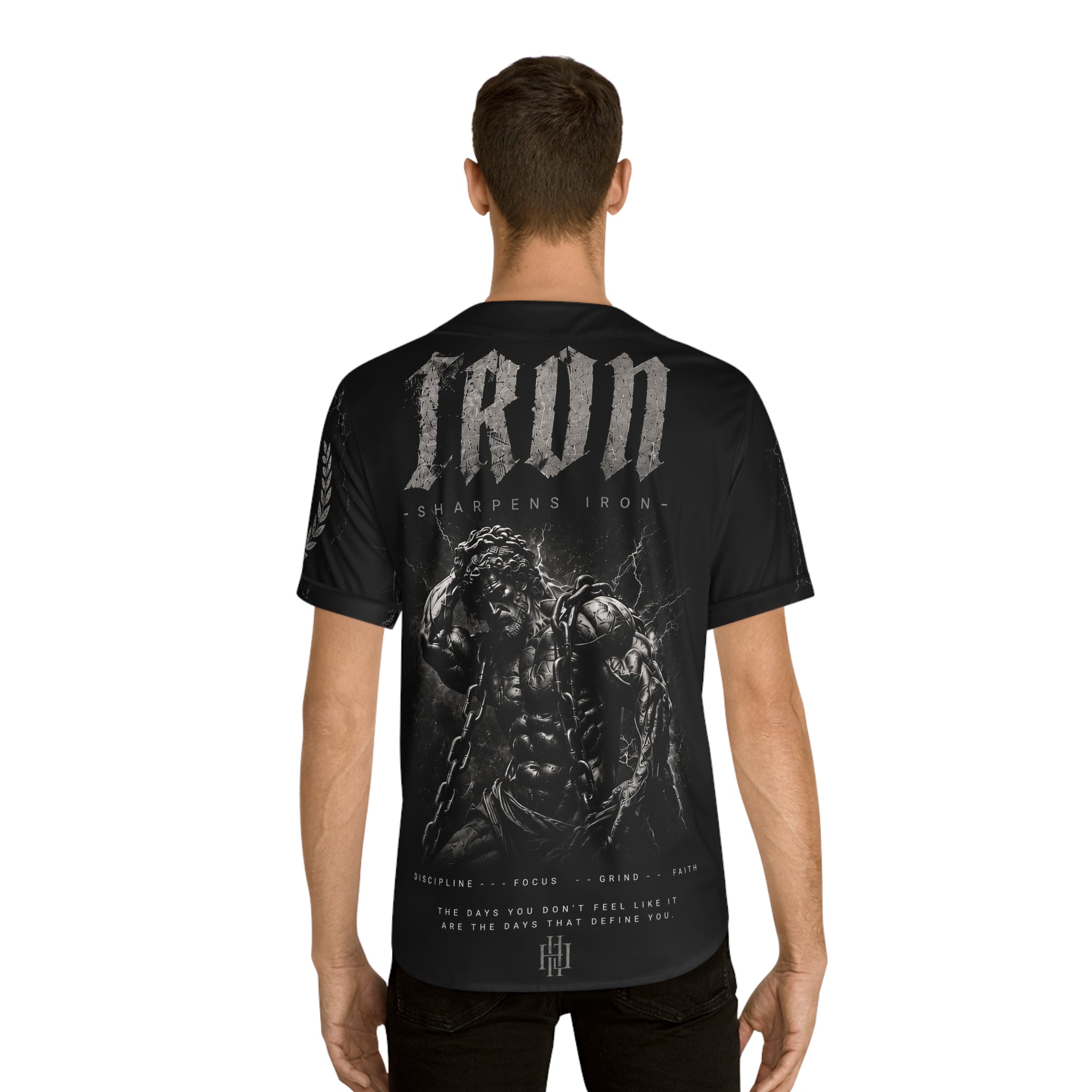 Black Marble Sleeve Baseball Jersey