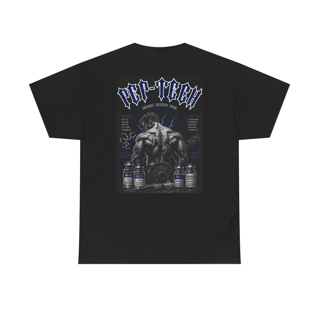 Pep-Tech Muscle Tee — Bodybuilding Supplement Graphic T-Shirt
