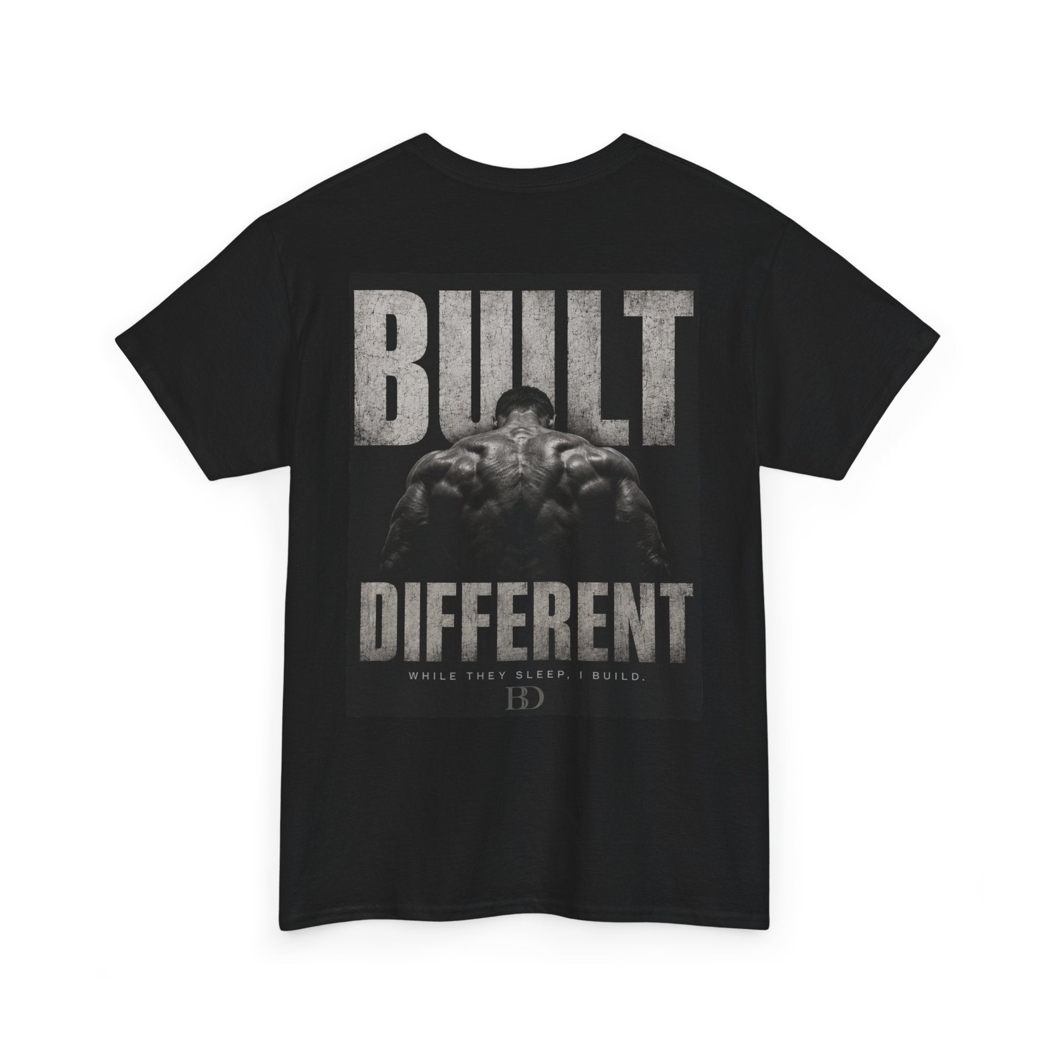 Built Different T-Shirt — Motivational Fitness Tee with ‘Built Different’ Graphic
