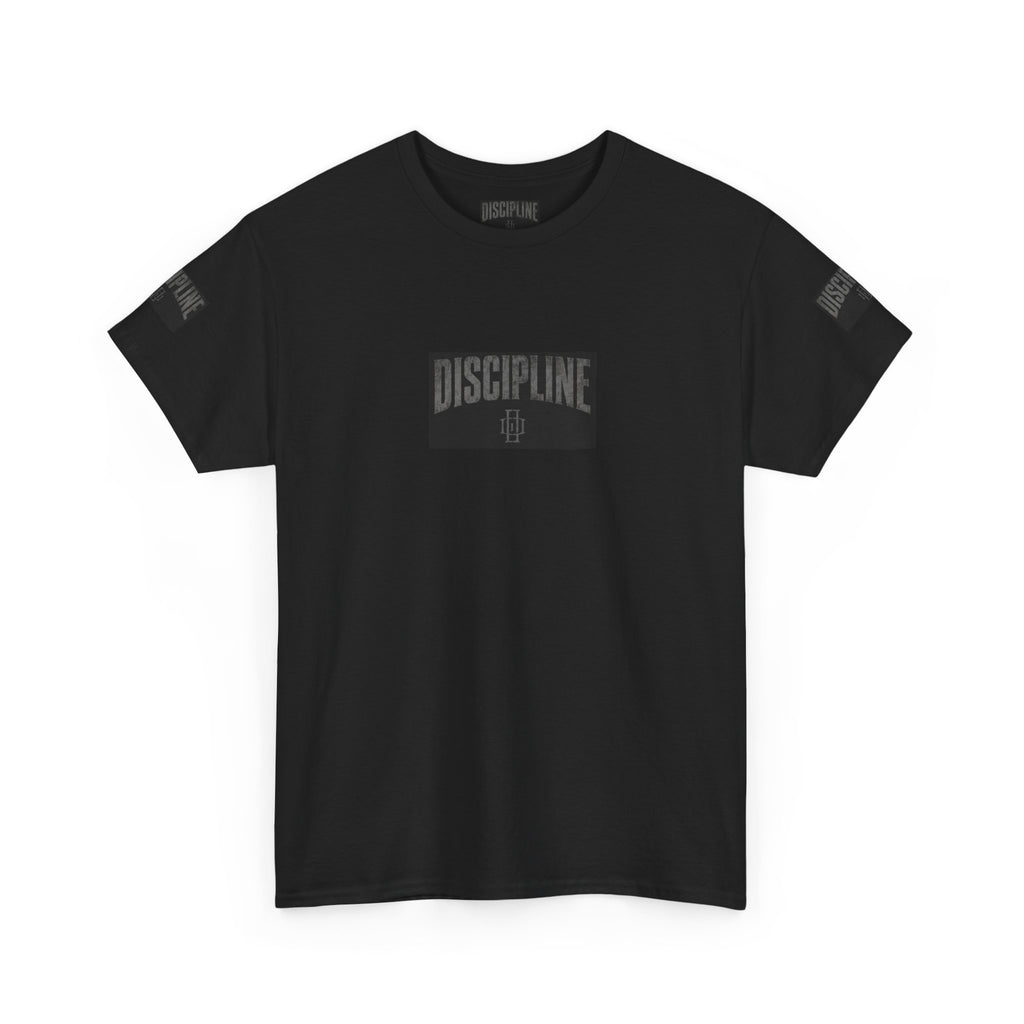 Discipline Logo T-Shirt — Minimalist Athletic Black Tee