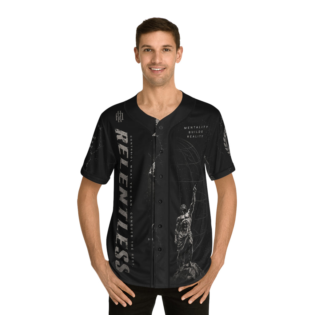 Black Marble Sleeve Baseball Jersey