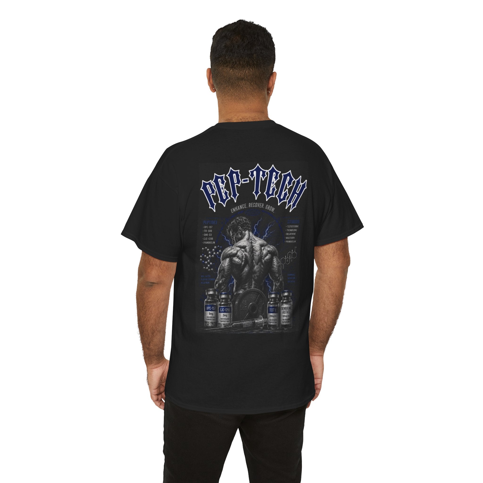 Pep-Tech Muscle Tee — Bodybuilding Supplement Graphic T-Shirt
