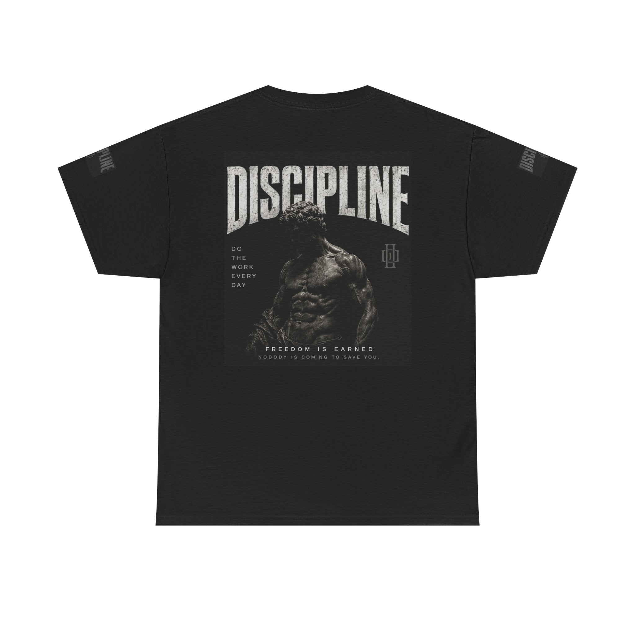Discipline Logo T-Shirt — Minimalist Athletic Black Tee
