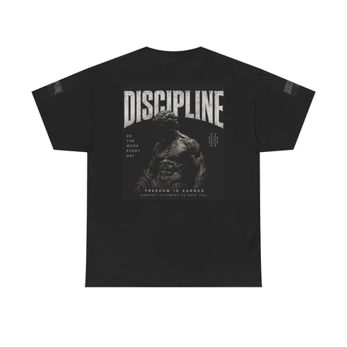 Discipline Logo T-Shirt — Minimalist Athletic Black Tee