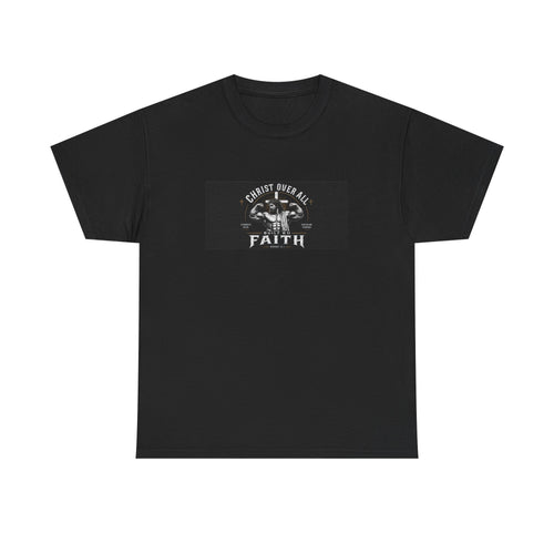Faith Muscle T-Shirt — "Built by Faith" Christian Gym Tee