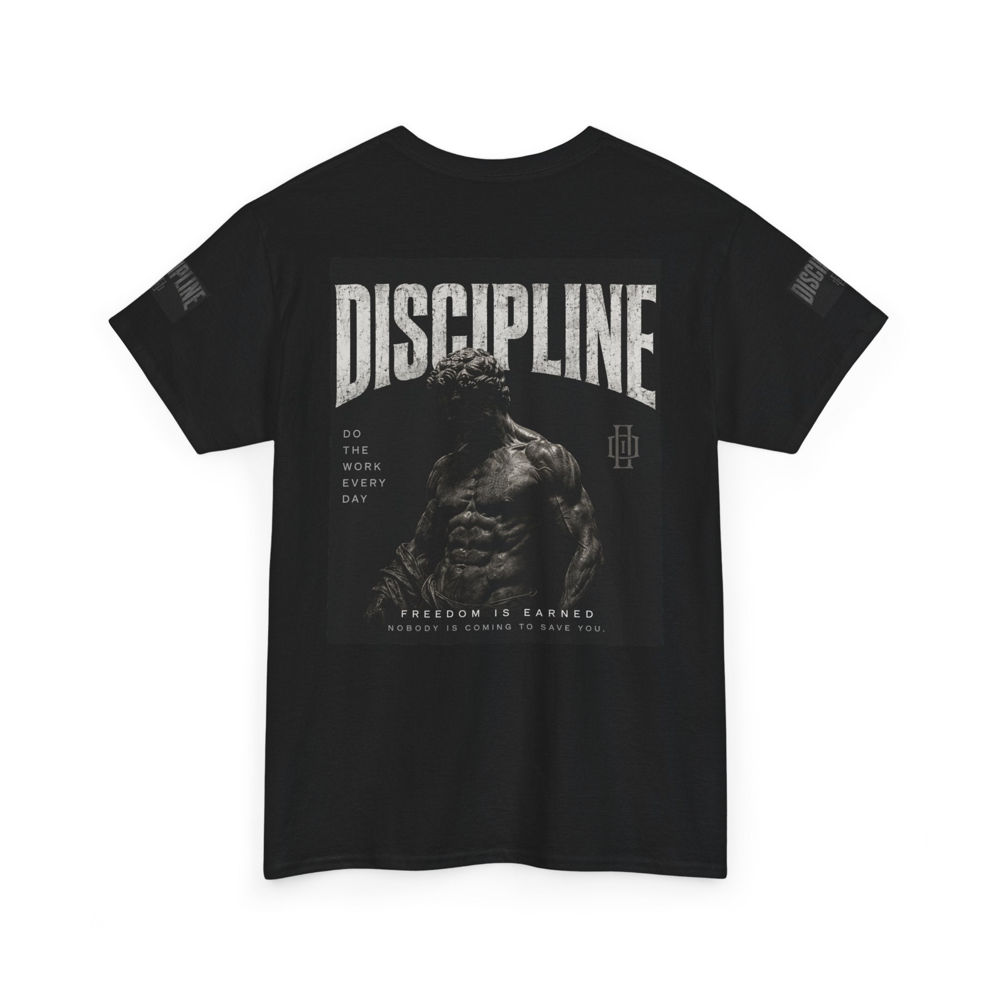 Discipline Logo T-Shirt — Minimalist Athletic Black Tee