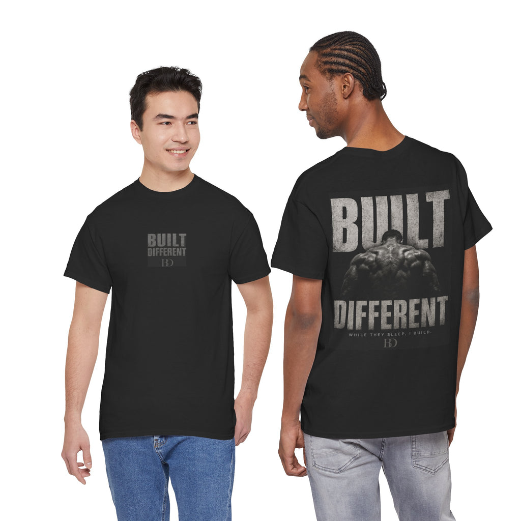 Built Different T-Shirt — Motivational Fitness Tee with ‘Built Different’ Graphic