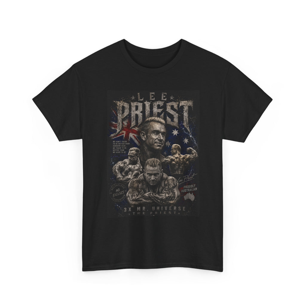 Lee Priest Bodybuilding T‑Shirt – Vintage Muscle Gym Tee
