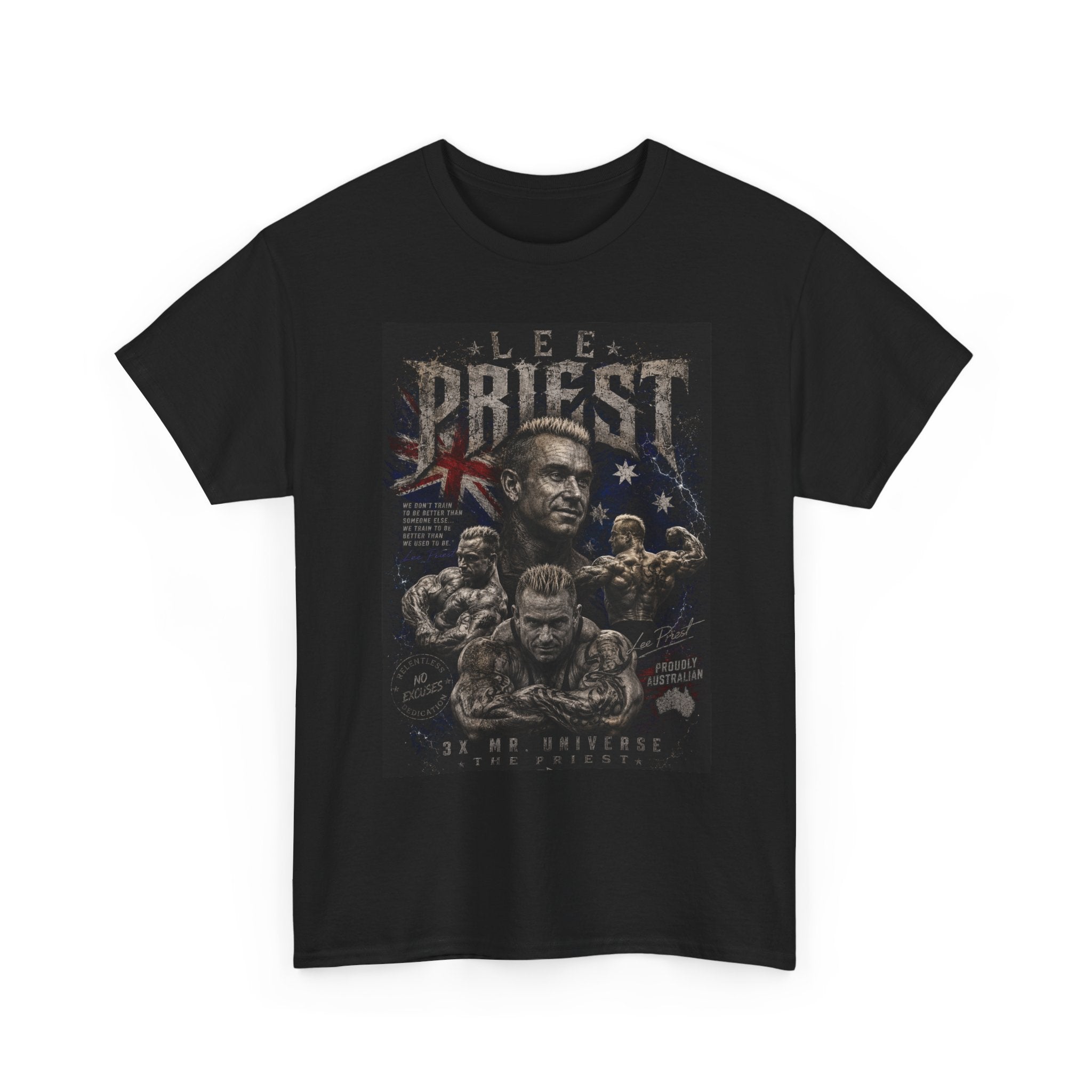 Lee Priest Bodybuilding T‑Shirt – Vintage Muscle Gym Tee